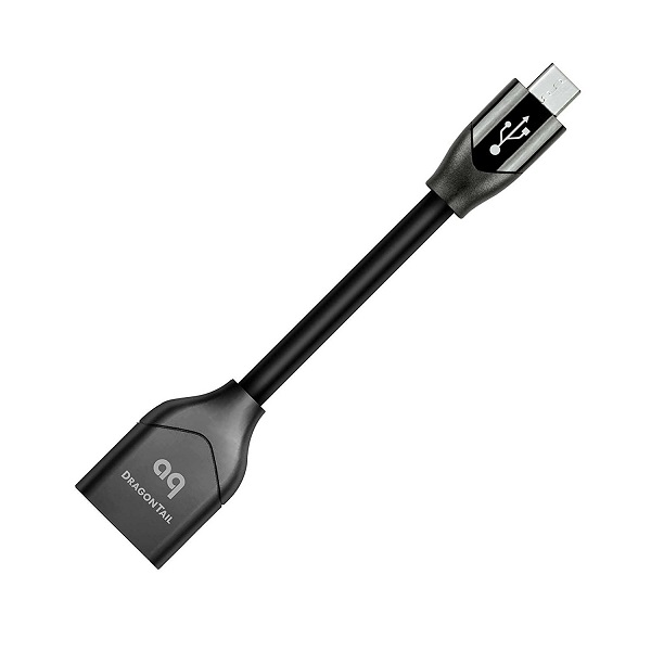 کابل او تی جی USB A به مایکرو USB مدل Audioquest DragonTail 