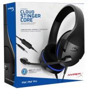 Kingston HyperX Cloud Stinger Core Gaming Headset For PS4 هدست گیمینگ برند KingSton مجموعه HyperX سری Stinger Core PS4 - همچنین سازگار با کنسول های بازی Xbox One , Nintendo Switch